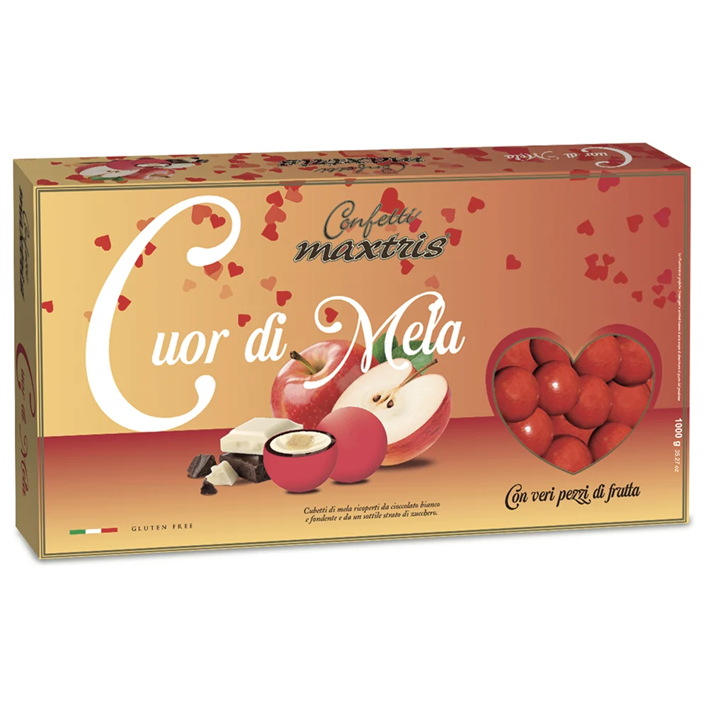 Maxtris Confetti Ciocofantasy Cuor di Mela 1 Kg