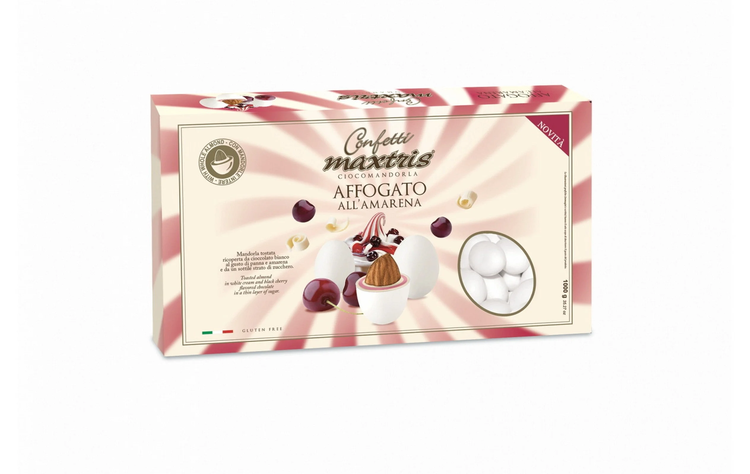 Maxtris Confetti Ciocomandorla Affogato all'Amarena 1 kg La Pasticceria
