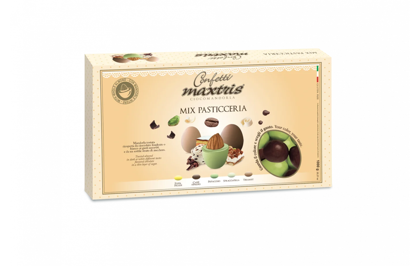 Maxtris Confetti Ciocomandorla Mix Pasticceria 1 Kg I Mix