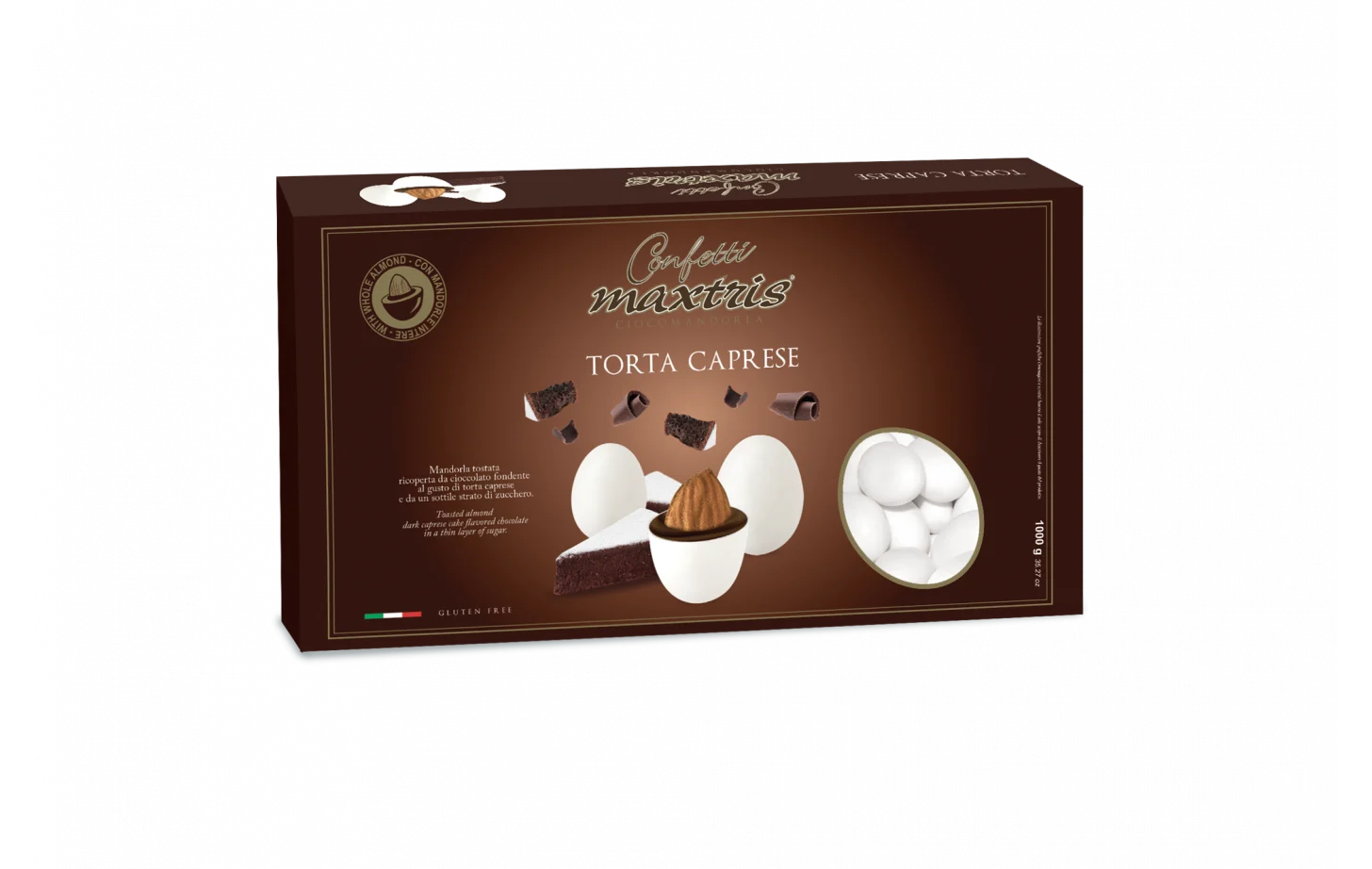 Maxtris Confetti Ciocomandorla Torta Caprese 1 Kg La Pasticceria