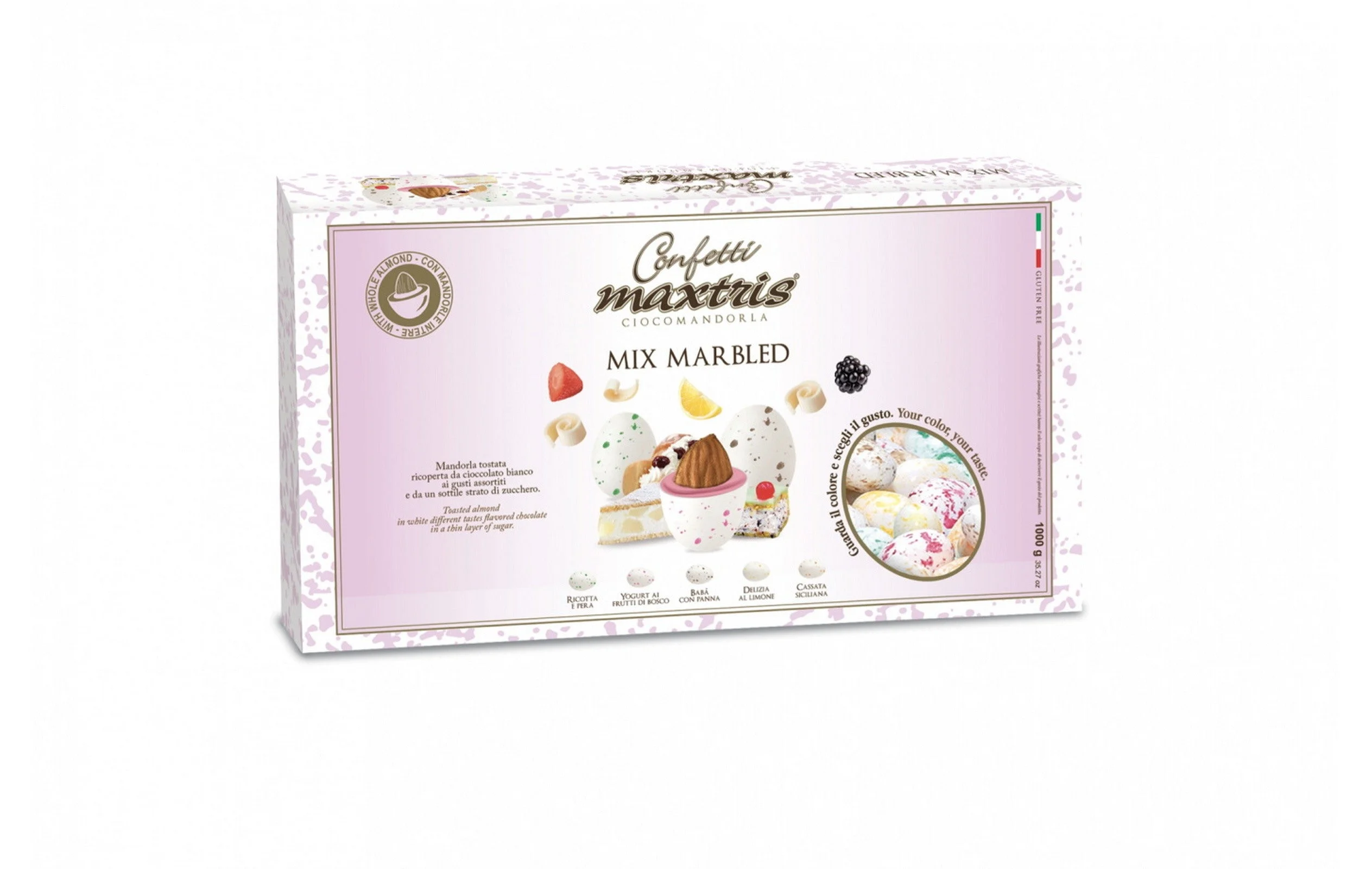 Maxtris Confetti Ciocomandorla Mix Marbled 1 Kg I Mix