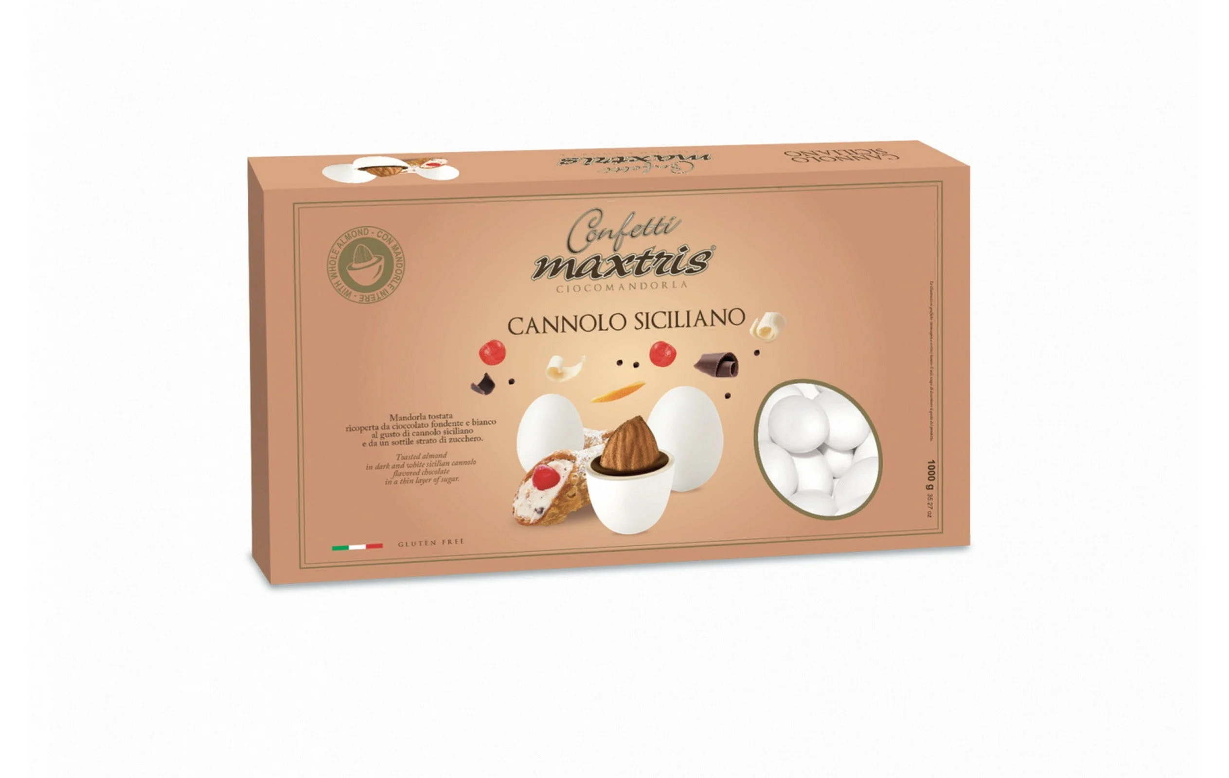Maxtris Confetti Ciocomandorla  Cannolo Siciliano 1 kg La Pasticceria