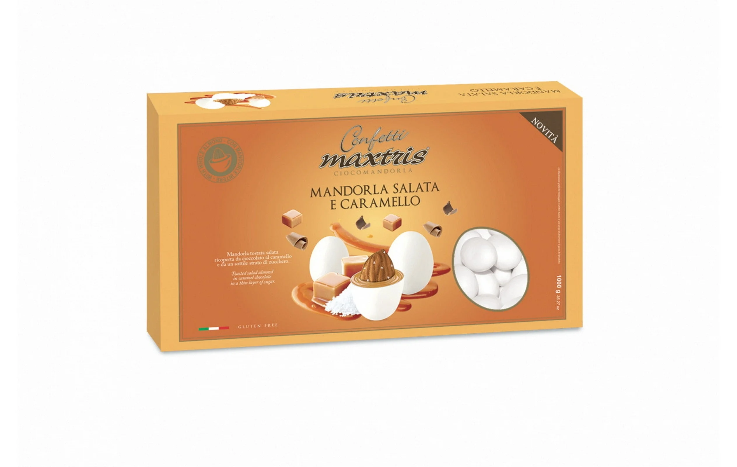 Maxtris Confetti Ciocomandorla Mandorla Salata e Caramello 1 Kg La Pasticceria
