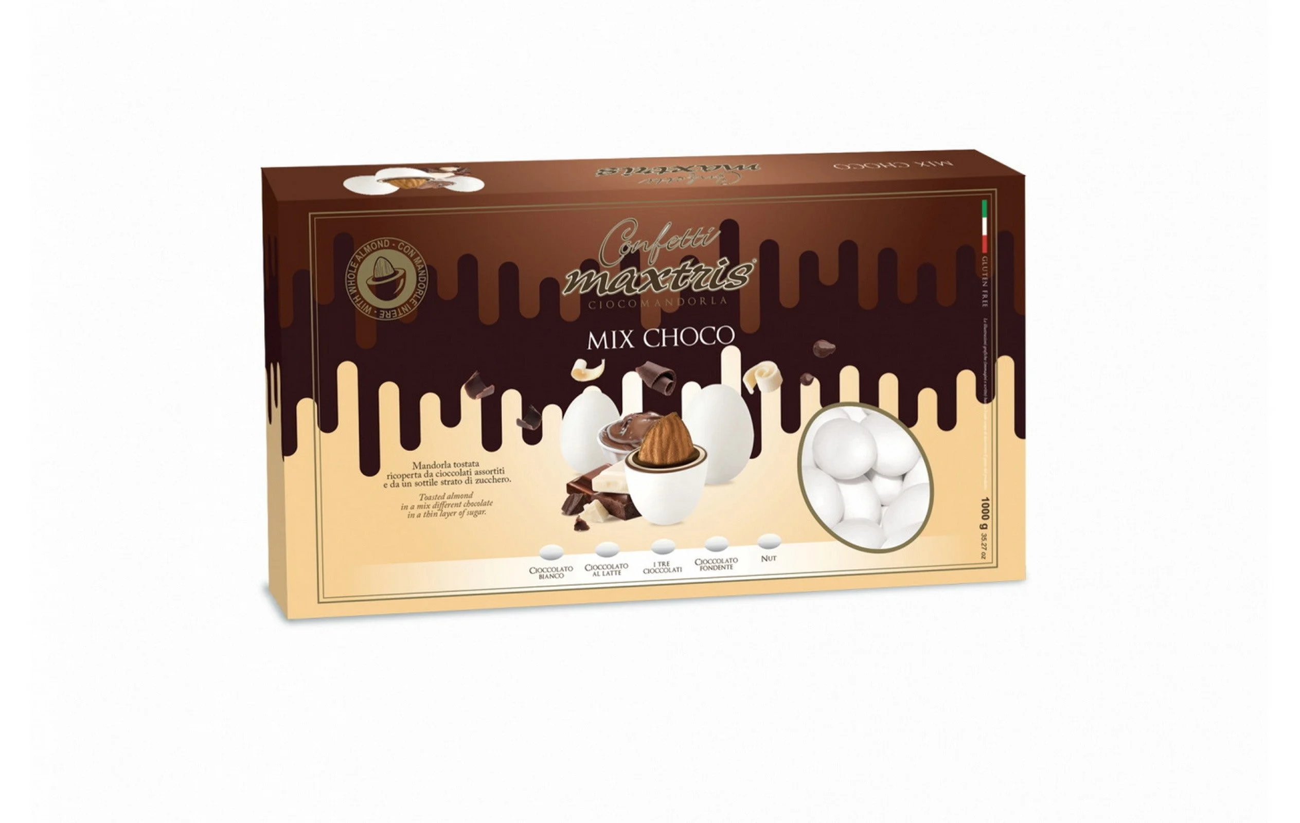 Maxtris Confetti Ciocomandorla Mix Choco 1 Kg I Mix