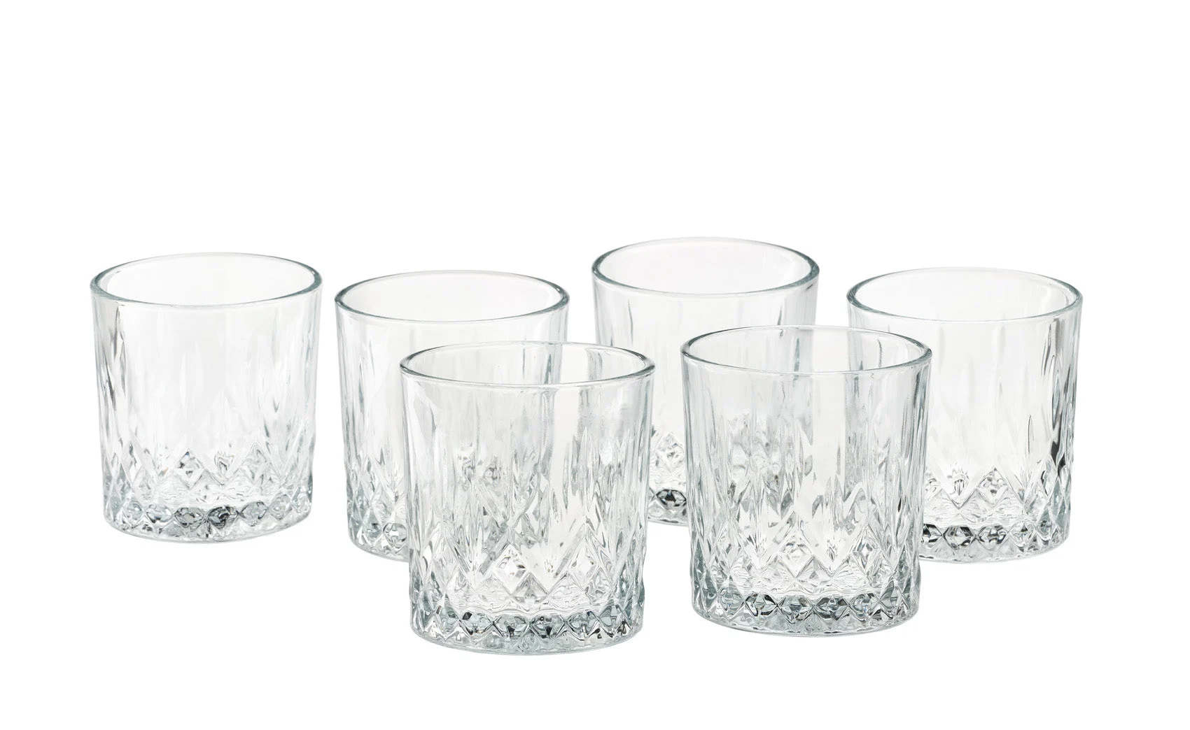 Mopita Dubai Set 6 Bicchieri Bibita 330 Ml Vetro Trasparente