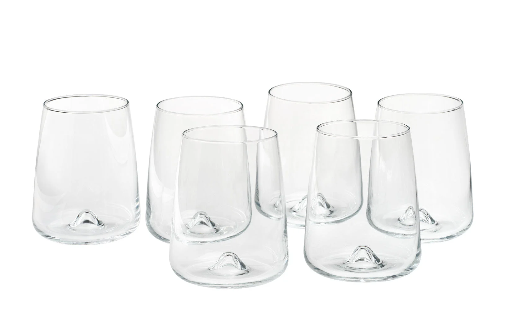 Mopita Madrid Set 6 Bicchieri Bibita 356 Ml Vetro Trasparente