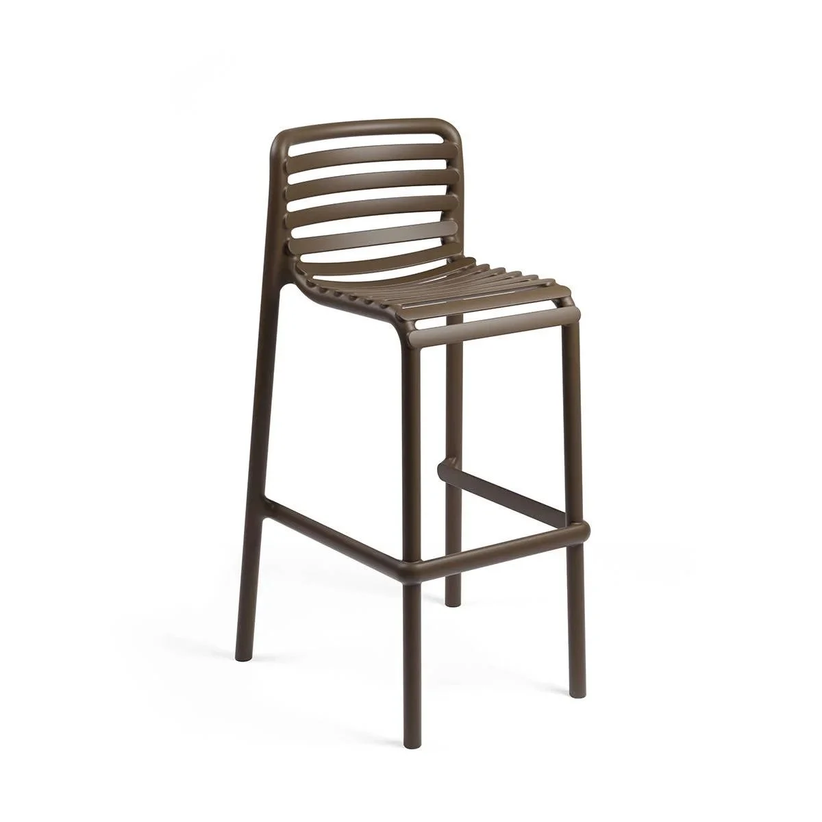 Nardi Sgabello Doga Stool Tabacco Polipropilene Impilabile