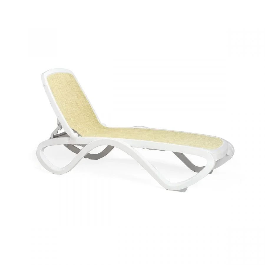 Nardi Lettino Omega Bianco Tela Beige