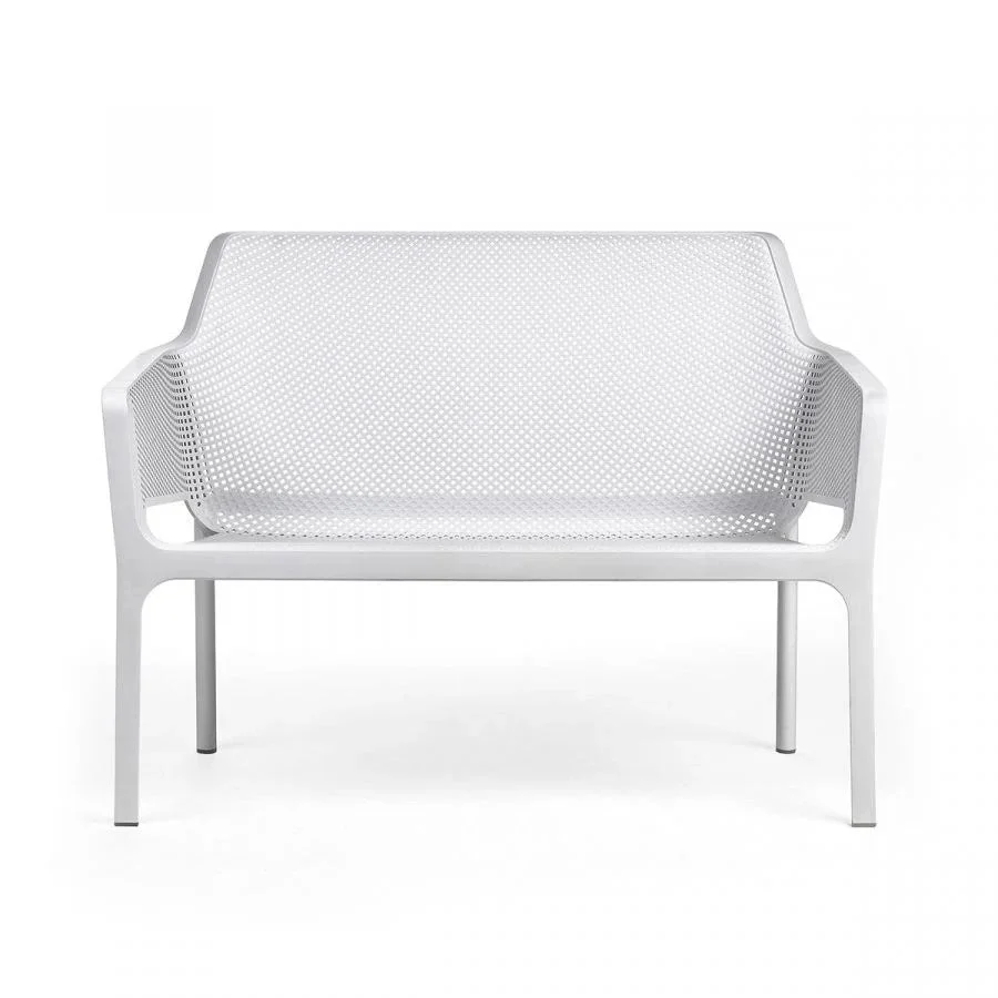 Nardi Panchina Net Bench Bianco Opaco Polipropilene 2 Posti