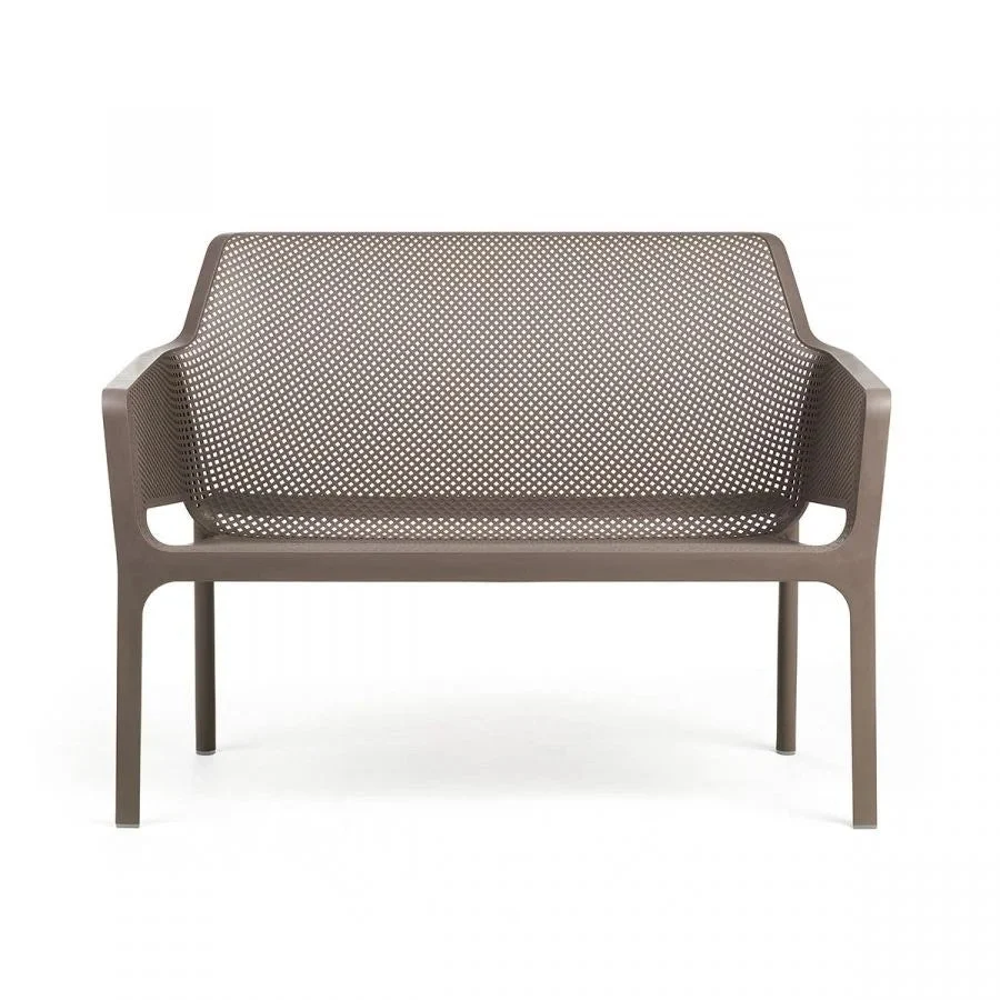 Nardi Panchina Net Bench Tortora Opaco Polipropilene 2 Posti