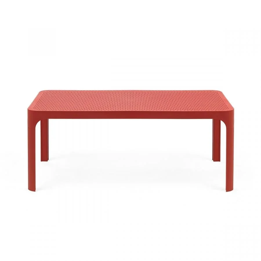 Nardi Tavolino Net Table 100 Corallo Polipropilene Traforato