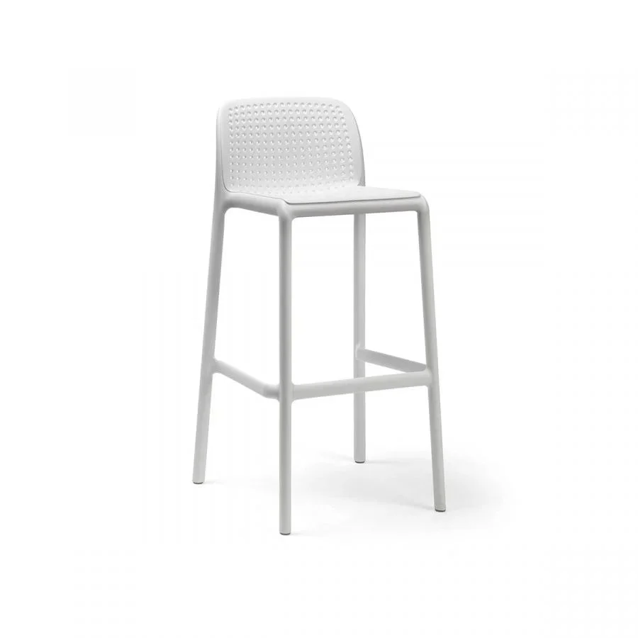 Nardi Sgabello Lido Bianco Opaco Polipropilene H76 cm