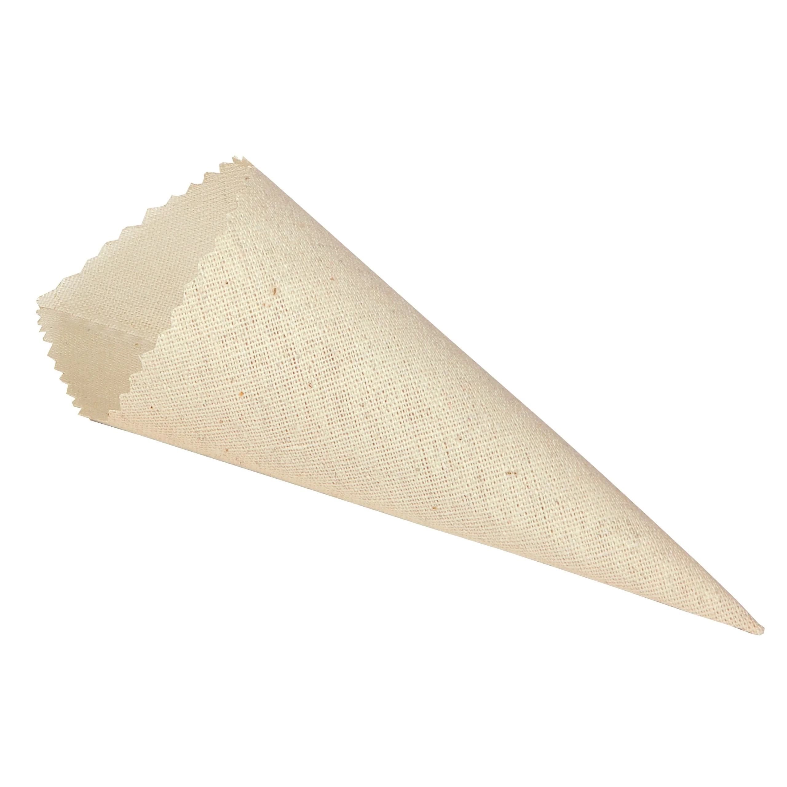 Piovaccari Cono Cotone Semplice D 6 x 18 Cm Natural 10 Pz