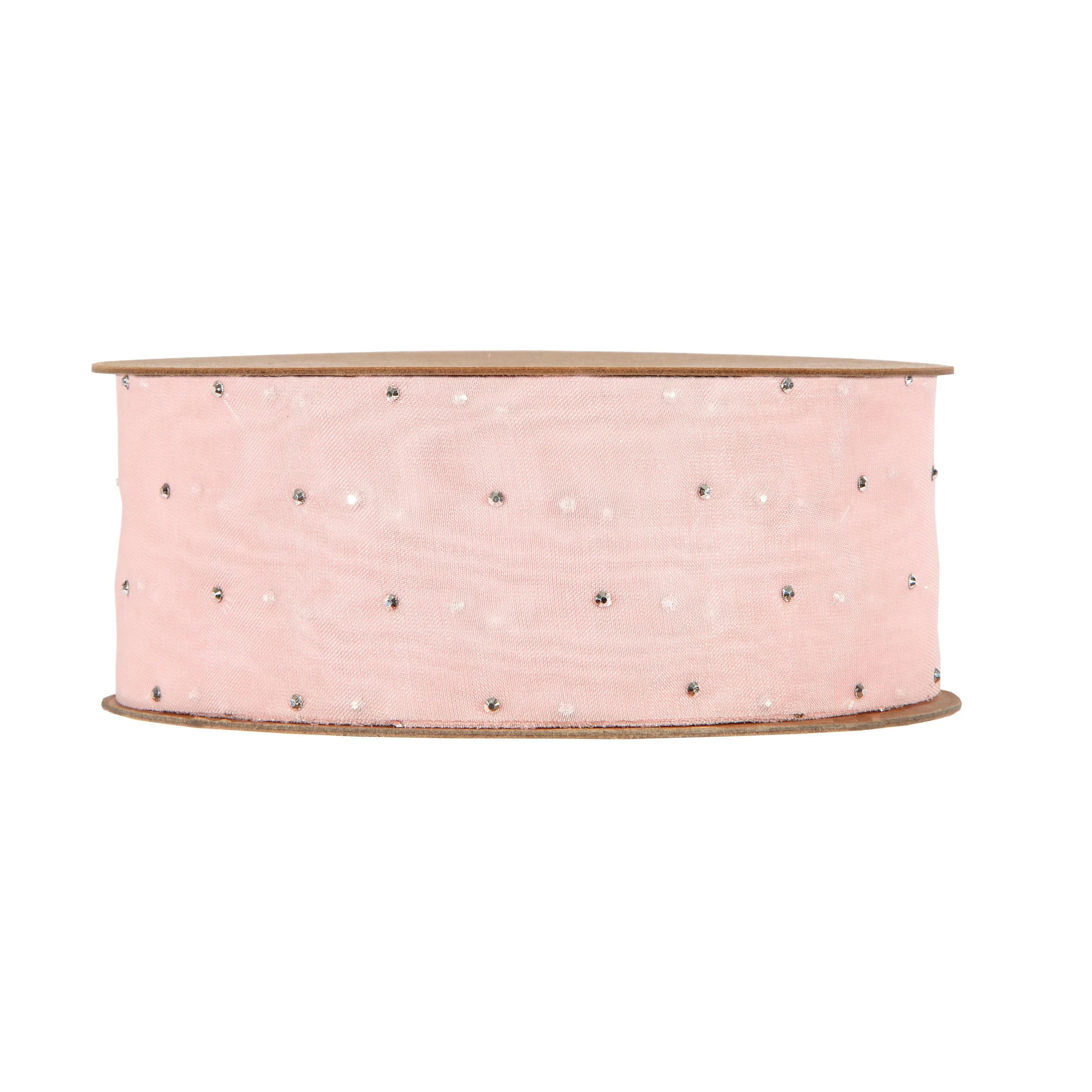 Piovaccari Nastro Shining Diamons 40 Mm 20 Mt Rosa