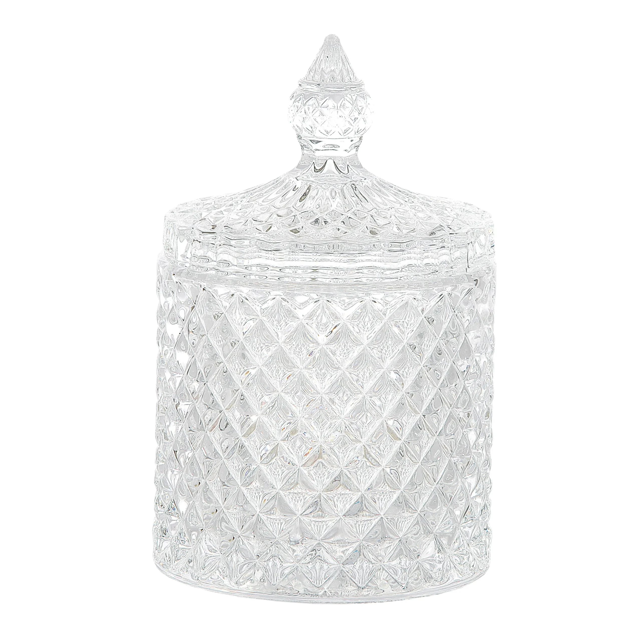 Piovaccari Portaconfetti con Coperchio in Vetro D 8,5 Cm H 14 cm