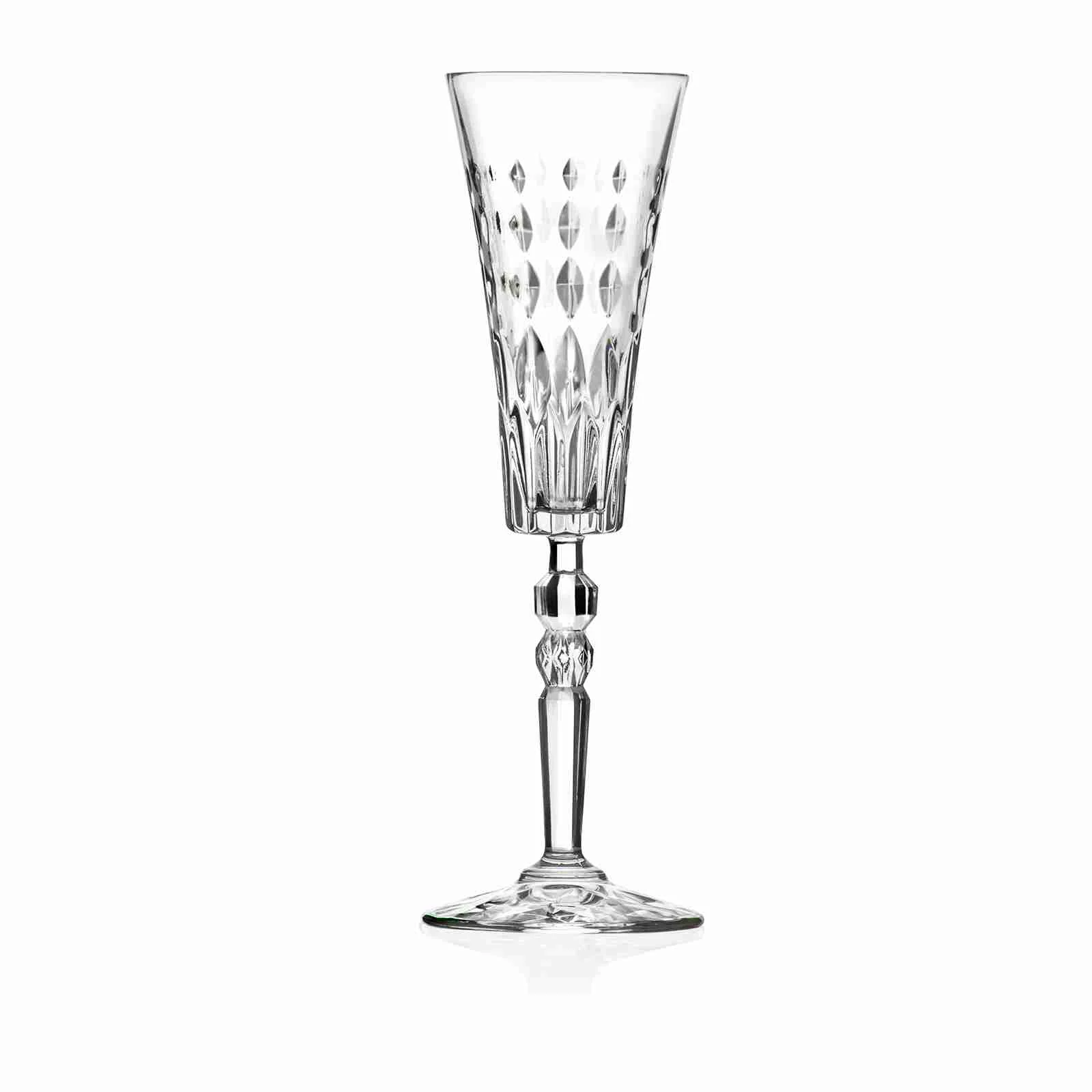 RCR Cristalleria Italiana Marilyn - FL - Set da 6 Calici Flute in Cristallo