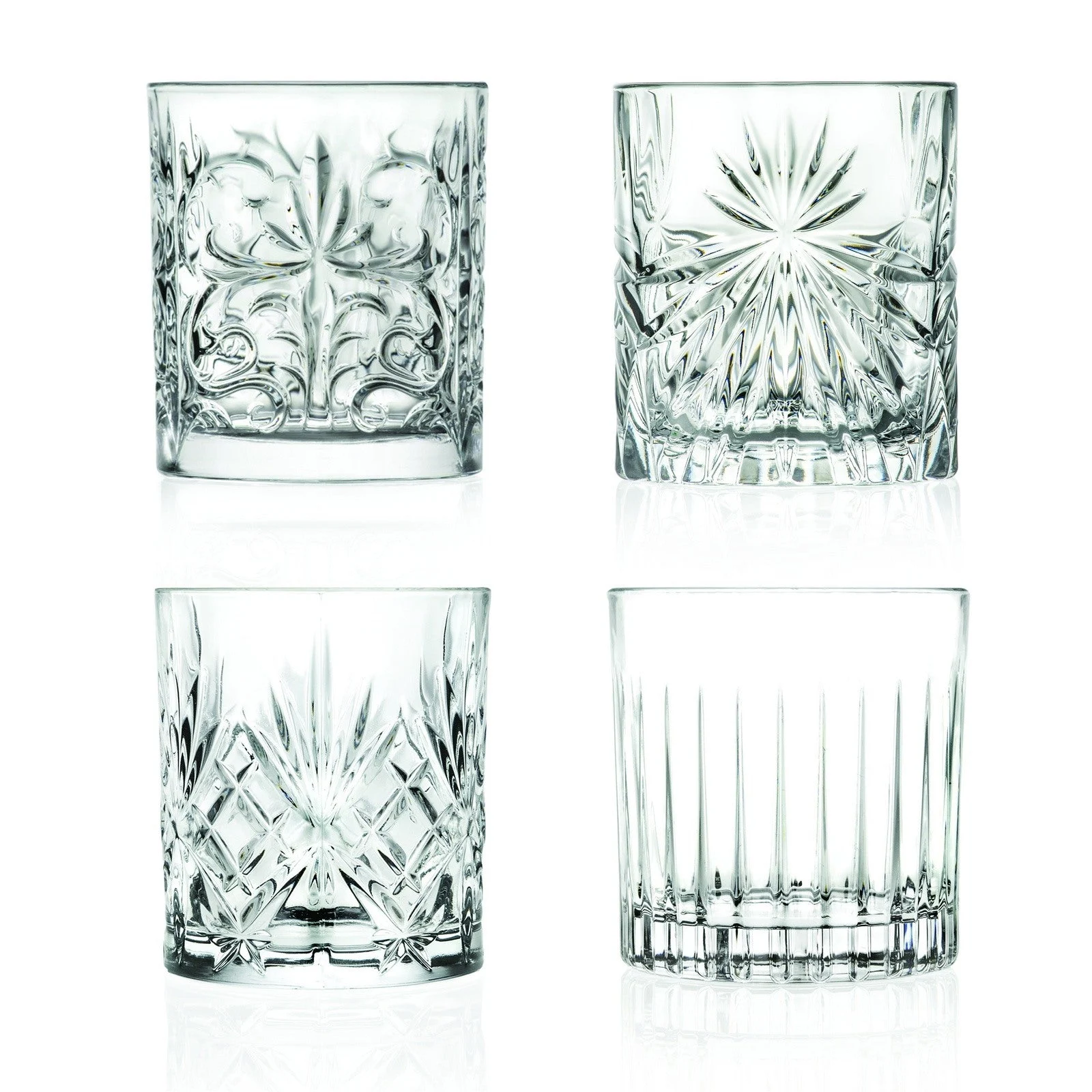 RCR Cristalleria Italiana Mixology - DOF Set da 4 Bicchieri in Cristallo