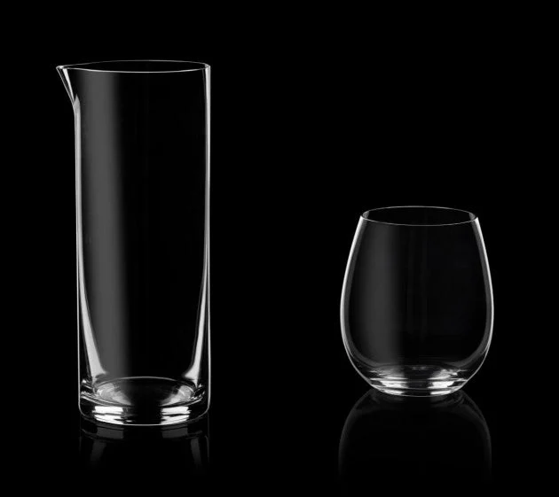 RCR Cristalleria Italiana Set Tavola 6 Bicchieri Stemless e Brocca