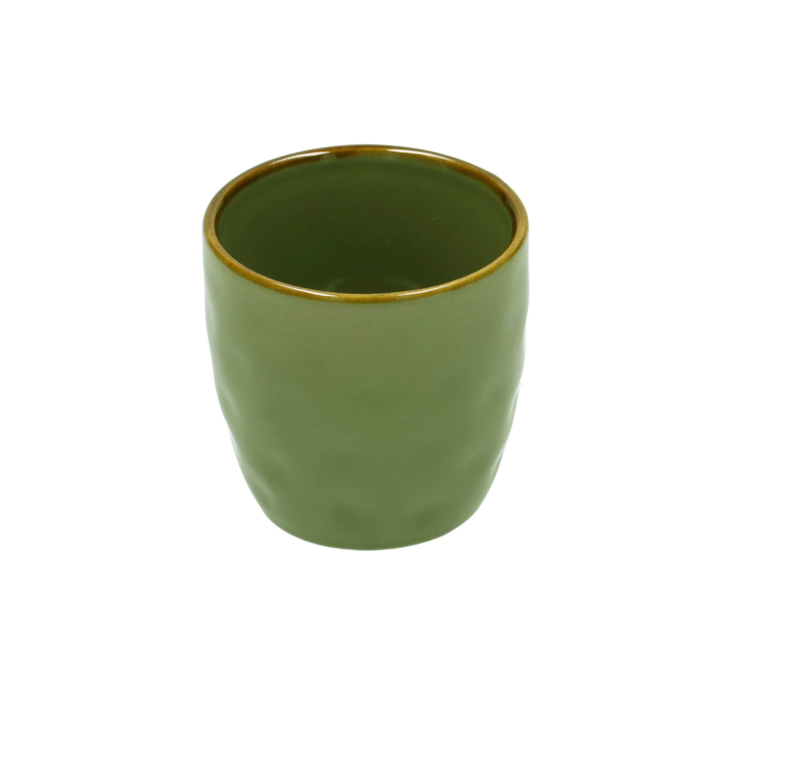 ROSE & TULIPANI Concerto Verde Oliva Set 6 Bicchierini Caffè 100 Cc