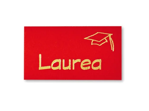 Saul Sadoch Biglietti Laurea per Bomboniera 20 Pz Rosso