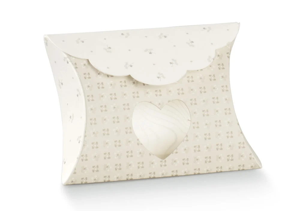 Scotton Busta con Finestra Cuore 80 x 85 x 30 Mm Bloom Tortora 10 Pz