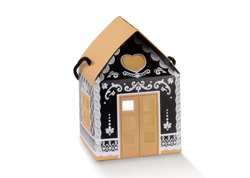 Scotton Casetta con Cordino 120 x 120 x 110 Black Little House 10 Pz