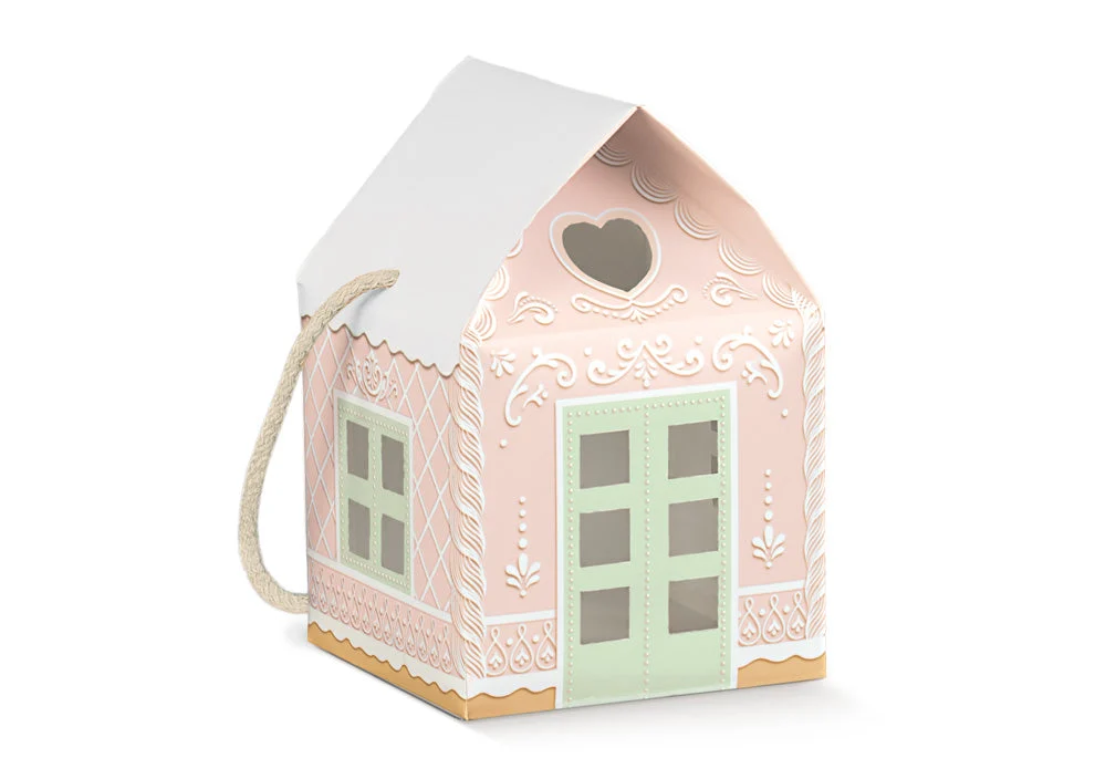 Scotton Casetta con Cordino 120 x 120 x 110 Pink Little House 10 Pz