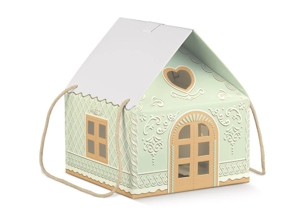 Scotton Casetta Natale con Cordino 245 x 245 x 150 Mm Green Little House