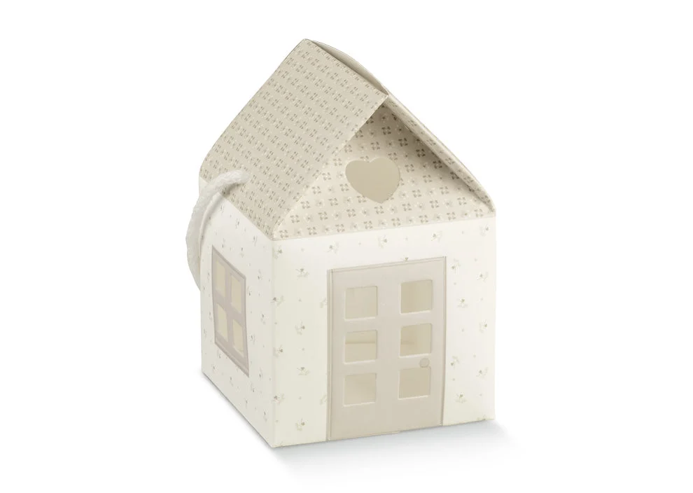 Scotton Casetta con Cordino 80 x 80 x 80 Mm Bloom Tortora 10 Pz