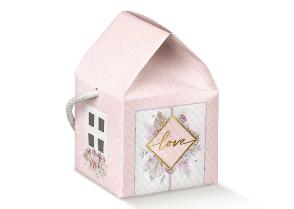 Scotton Casetta con Cordino Pampas 55 x 55 x 50 Mm 10 Pz