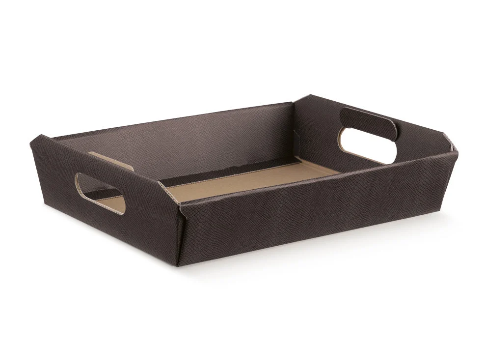 Scotton Cesto Incollato 350 x 260 x 70 Mm Skin Coffe 1 Pz