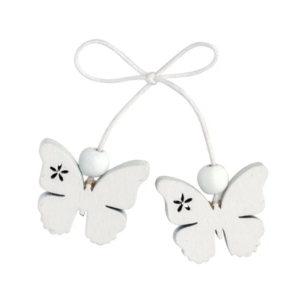 Scotton Fiocchi Corda con 2 Farfalle Bianco 12 Pz