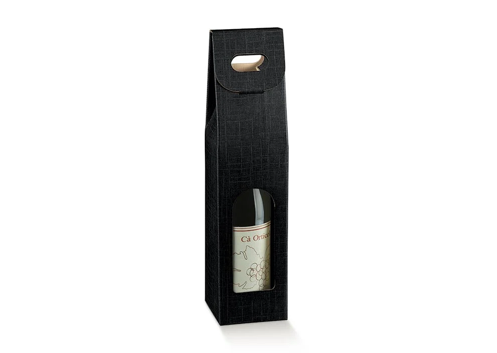 Scotton Scatola 1 Bottiglia 90 x 90 x 385 Mm Seta Nero 10 Pz
