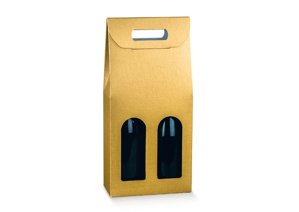Scotton Scatola 2 Bottiglia 180 x 90 x 385 Mm Maniglia Finestra Fibra Oro 5 Pz