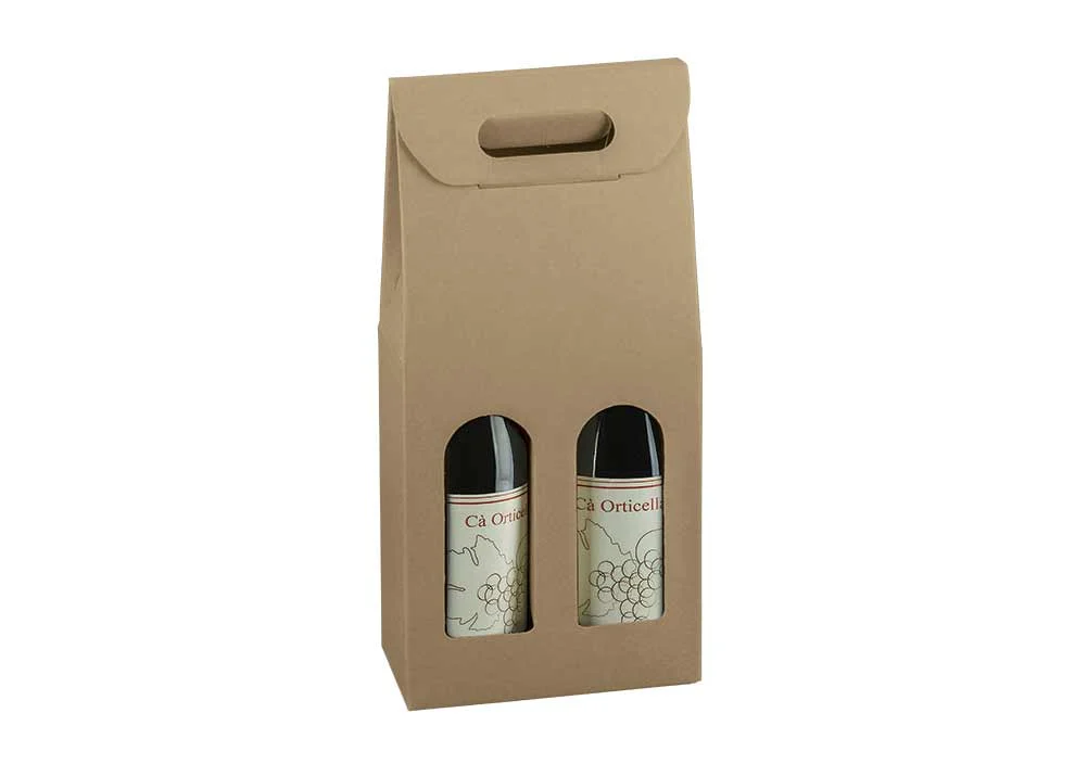 Scotton Scatola 2 Bottiglie 180 x 90 x 385 Mm Avana 5 Pz