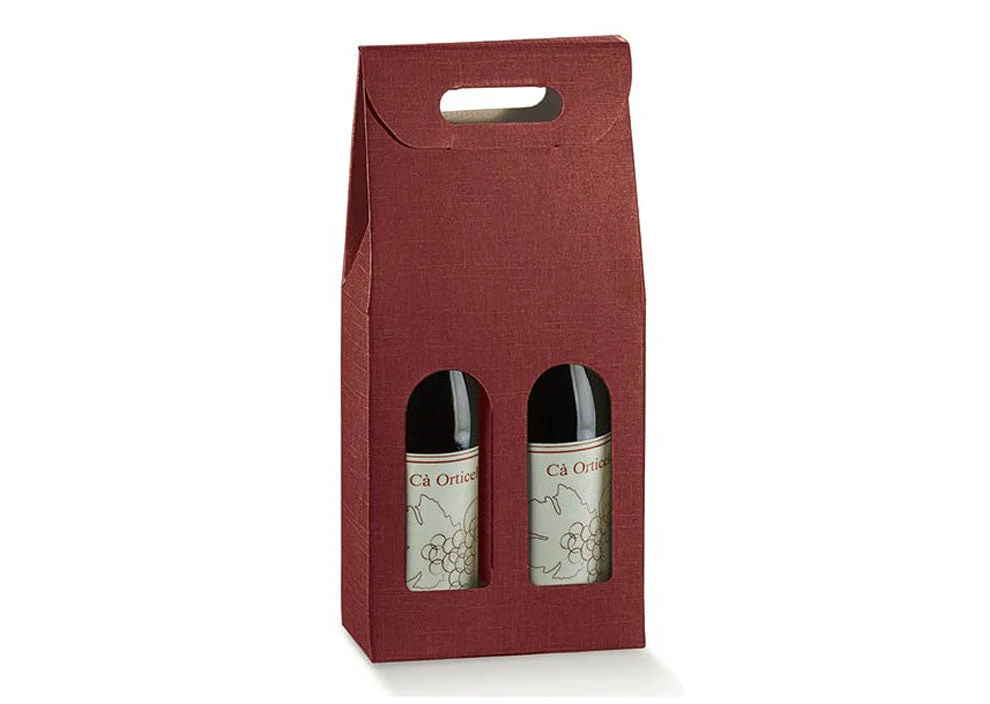 Scotton Scatola 2 Bottiglie 180 x 90 x 385 Mm Bordeaux 5 Pz