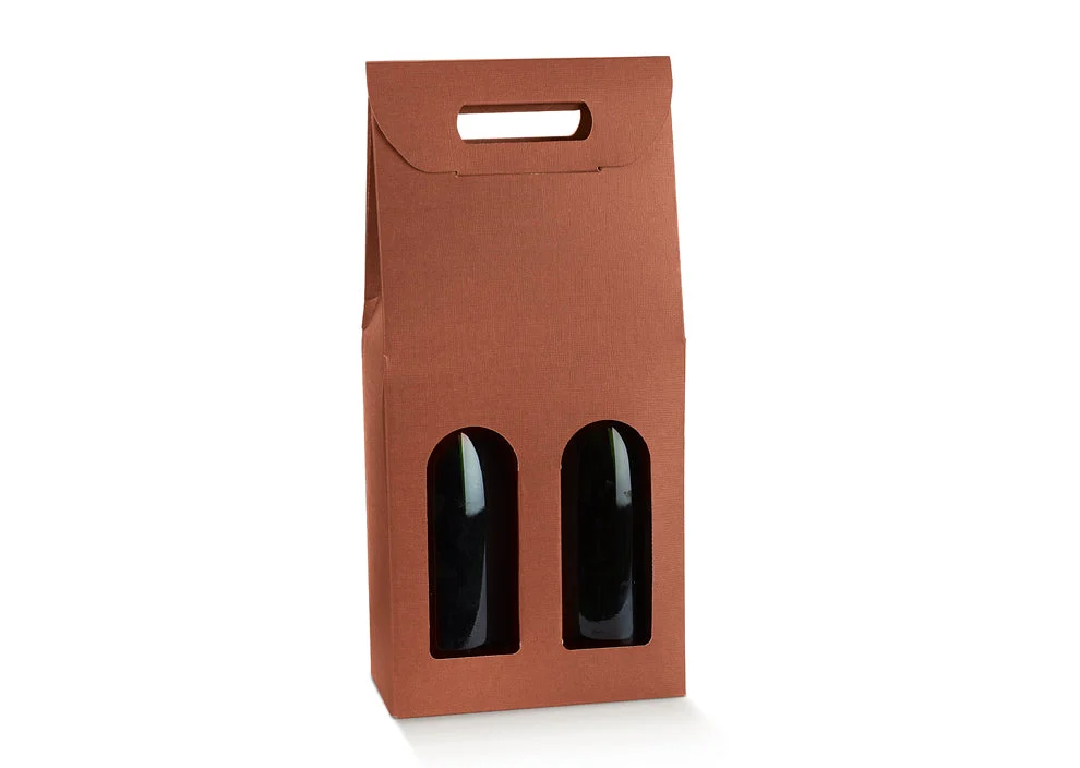Scotton Scatola 2 Bottiglie 180 x 90 x 385 Mm Seta Corten 5 Pz