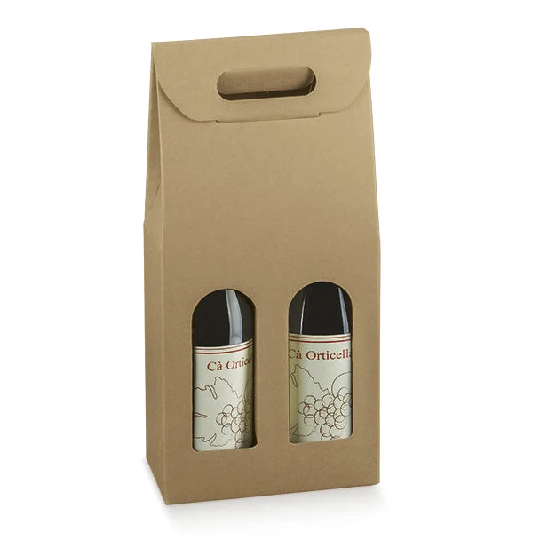 Scotton Scatola 2 Bottiglie Champagne 200 x 100 x 385 Mm Avana 10 Pz