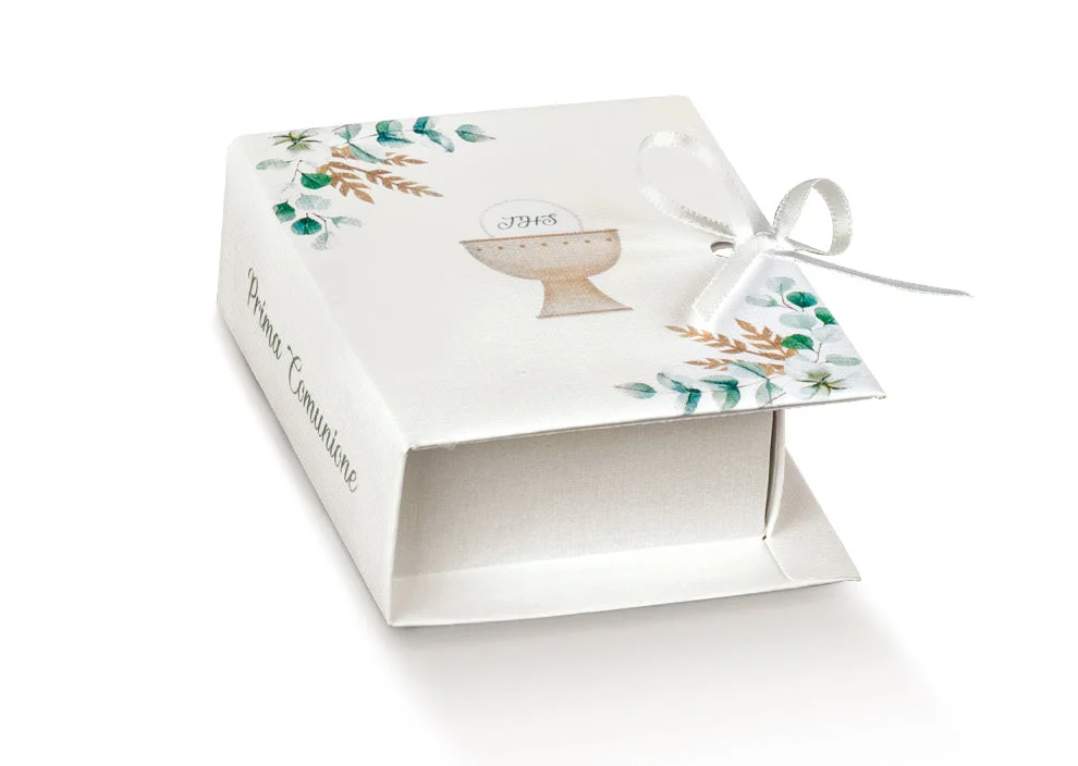 Scotton Scatola Book Prima Comunione 70 x 60 x 25 Mm Bianco 10 Pz