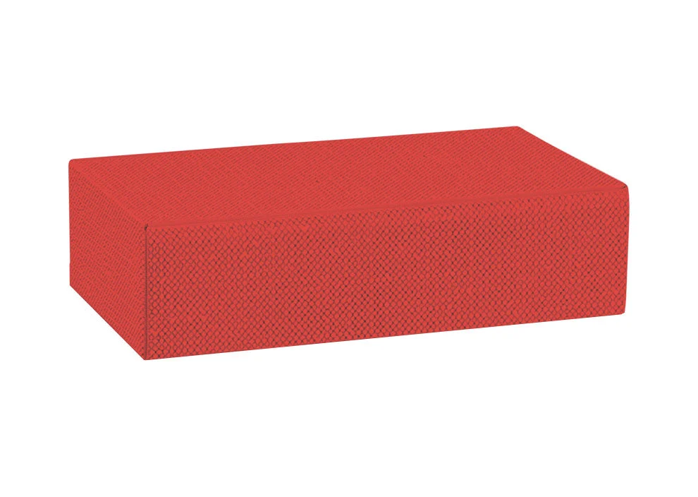 Scotton Scatola Natale Cantinetta 2 Bottiglie 340 x 185 x 90 Mm Lino Rosso