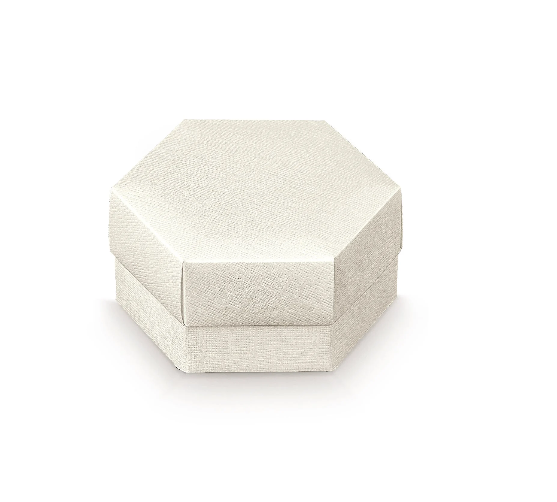 Scotton Scatola Esagono con Divisorio 110 x 60 Mm Bianco 10 Pz