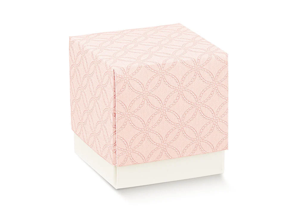 Scotton Scatola Fleur 70 x 70 x 70 Mm Matelassè Rosa 10 Pz