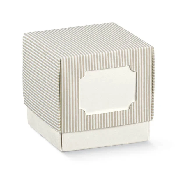 Scotton Scatola Fleur Millerighe Tortora 70 x 70 x 70 Mm 10 Pz