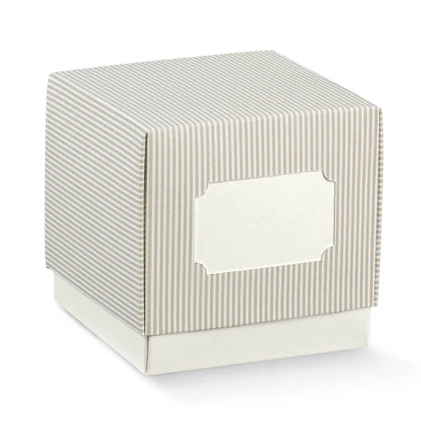 Scotton Scatola Fleur Millerighe Tortora 90 x 90 x 90 Mm 10 Pz