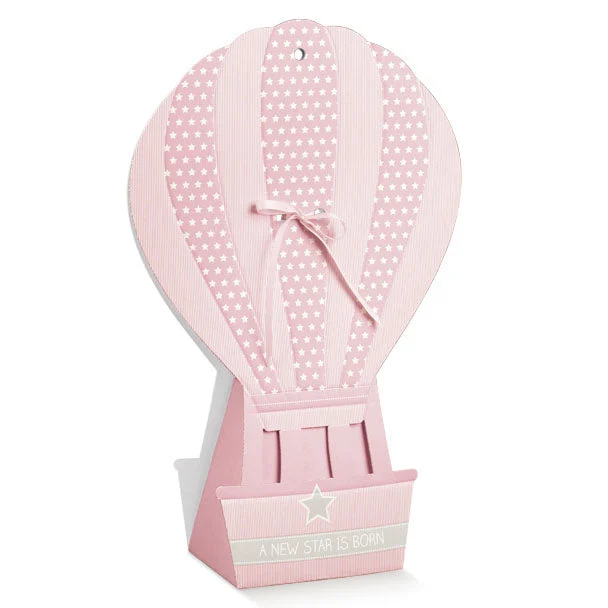 Scotton Scatola Mongolfiera 130 x 100 x 400 Mm Star Rosa 10 Pz