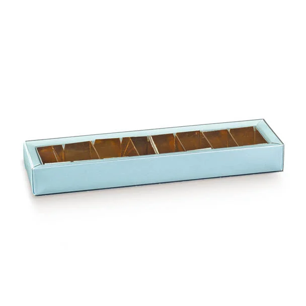 Scotton Scatola Quadretto 240 x 50 x 30 Mm Lino Azzurro 10 Pz