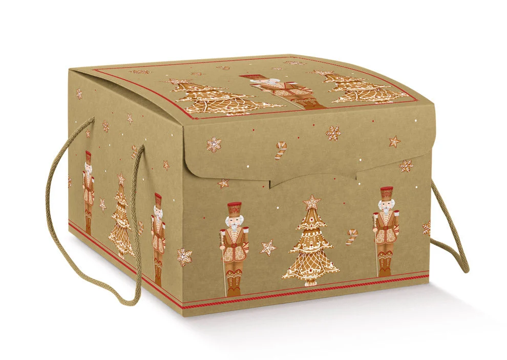 Scotton Scatola Segreto con Cordino 300 x 300 x 240 Mm Ginger Bread 10 Pz