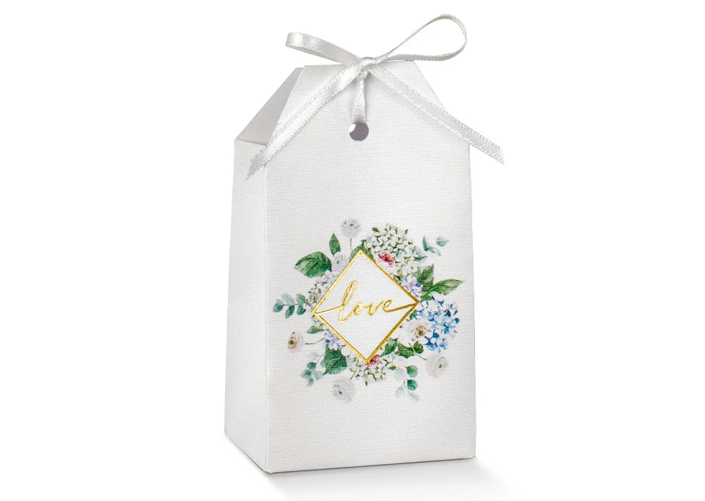 Scotton Scatola Tag Green Love 55 x 35 x 100 Mm Bianco 10 Pz