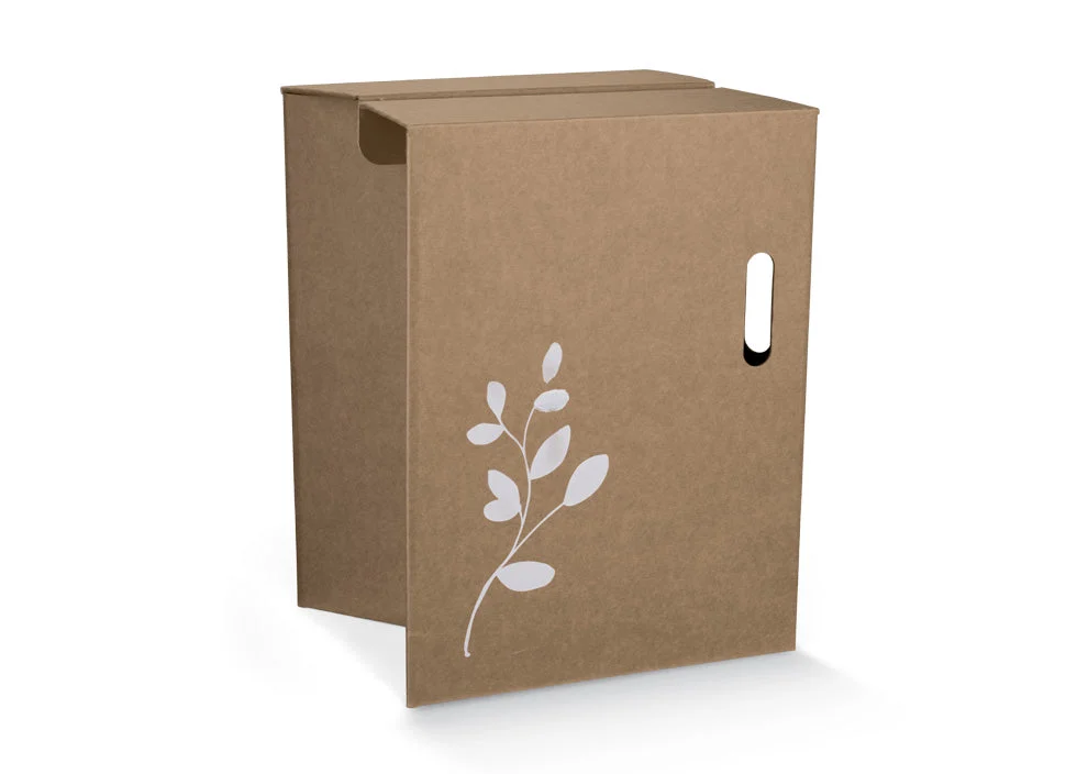 Scotton Sgabello Pieghevole 340 x 285 x 440 Mm con Foglie Cartone Avana