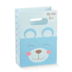 Scotton ShopperBox Orsetto 100 x 50 x 145 Mm Pon Pon Azzurro 10 Pz